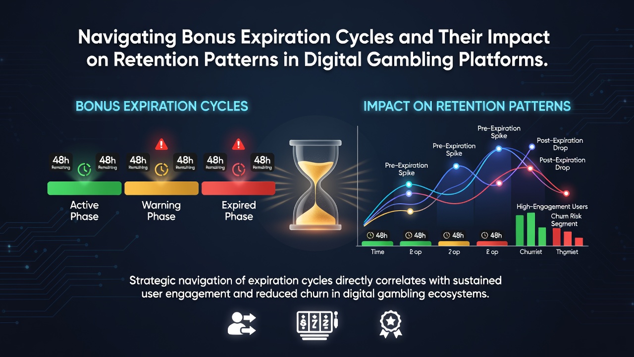 Graphs showing retention curves before and after bonus deadlines in virtual gambling environments